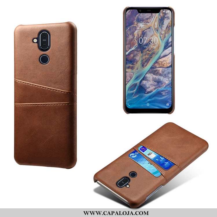 Capa Nokia 8.1 Slim Couro Vaca Super Amarelo, Capas Nokia 8.1 Couro Comprar