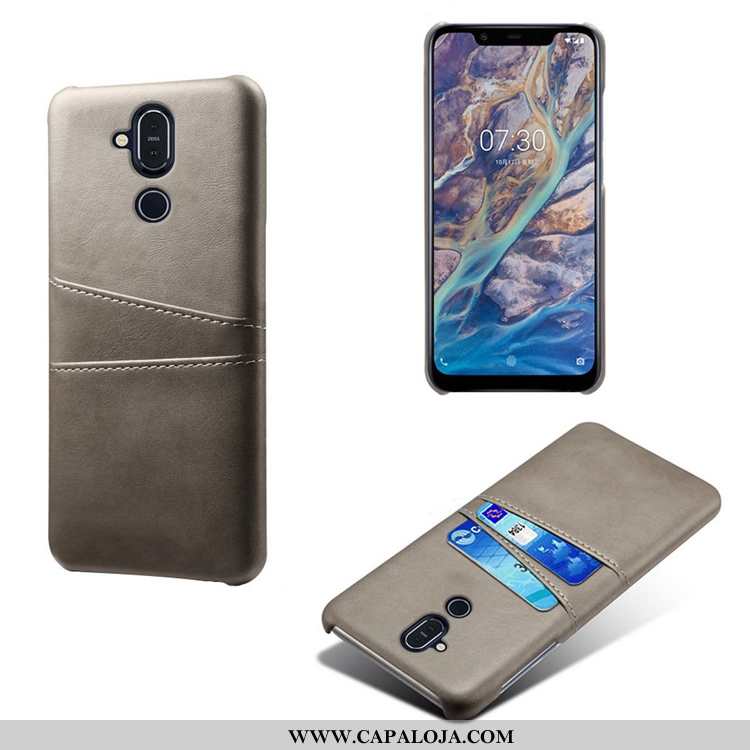 Capa Nokia 8.1 Slim Couro Vaca Super Amarelo, Capas Nokia 8.1 Couro Comprar