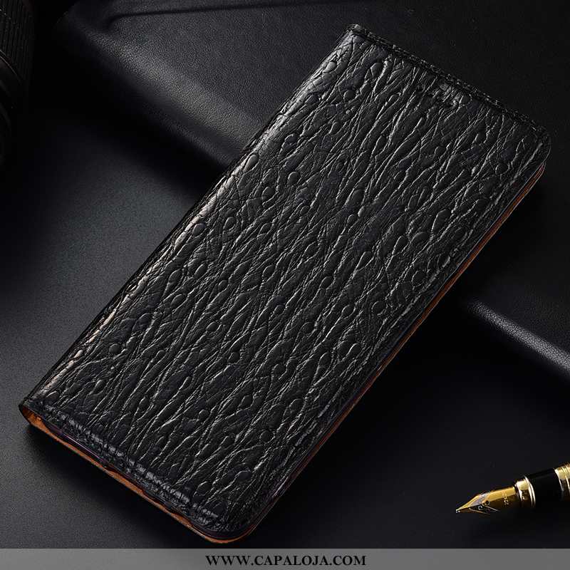 Capa Nokia 8 Sirocco Couro Genuíno Antiqueda Completa Cover Azul Escuro, Capas Nokia 8 Sirocco Prote