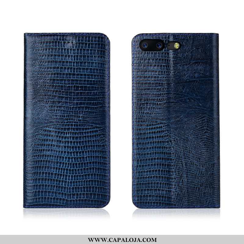 Capa Oneplus 5 Couro Legitimo Antiqueda Telemóvel Cover Preto, Capas Oneplus 5 Couro Barato