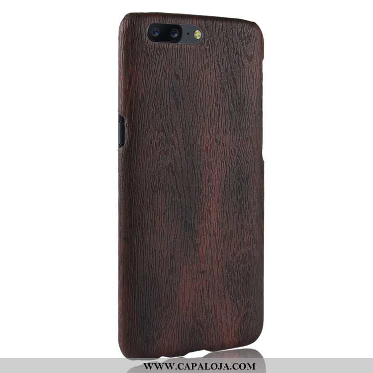 Capa Oneplus 5 Couro Roxa Vintage Telemóvel Roxo, Capas Oneplus 5 Madeira Barato