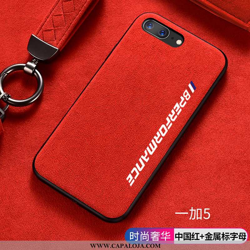 Capa Oneplus 5 Pele Antiderrapante Silicone Luxo Azul Turquesa, Capas Oneplus 5 Protetoras Baratas