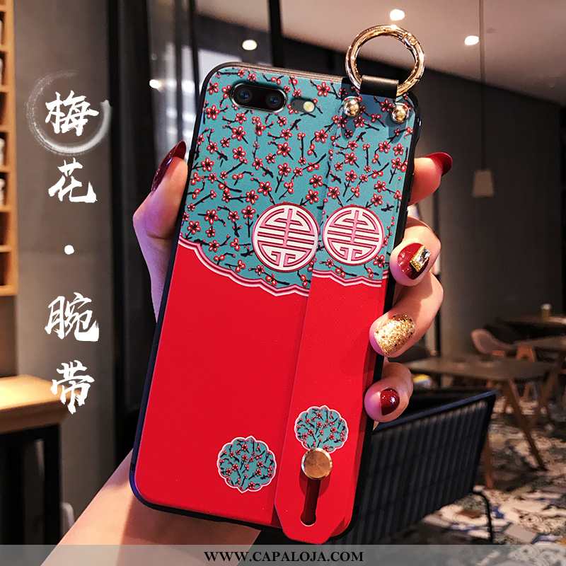 Capa Oneplus 5 Retro Antiqueda Vermelha Feminino Vermelho, Capas Oneplus 5 Tendencia Baratas