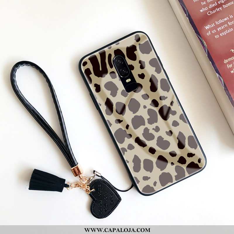 Capa Oneplus 6 Protetoras Criativas Telemóvel Leopardo Caqui, Capas Oneplus 6 Vidro Baratas