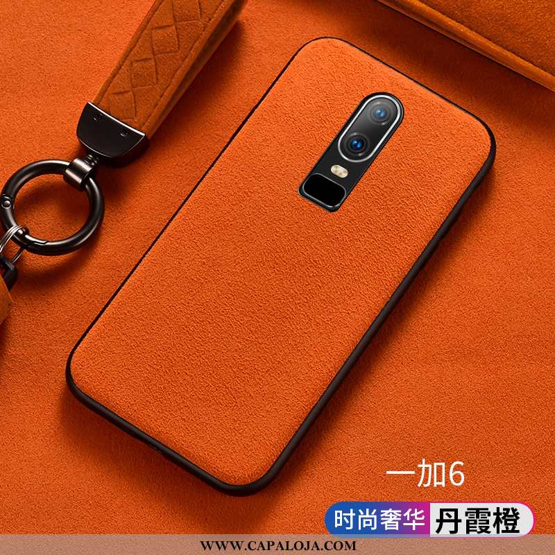 Capa Oneplus 6 Protetoras Feminino Soft Masculino Laranja, Capas Oneplus 6 Silicone Venda