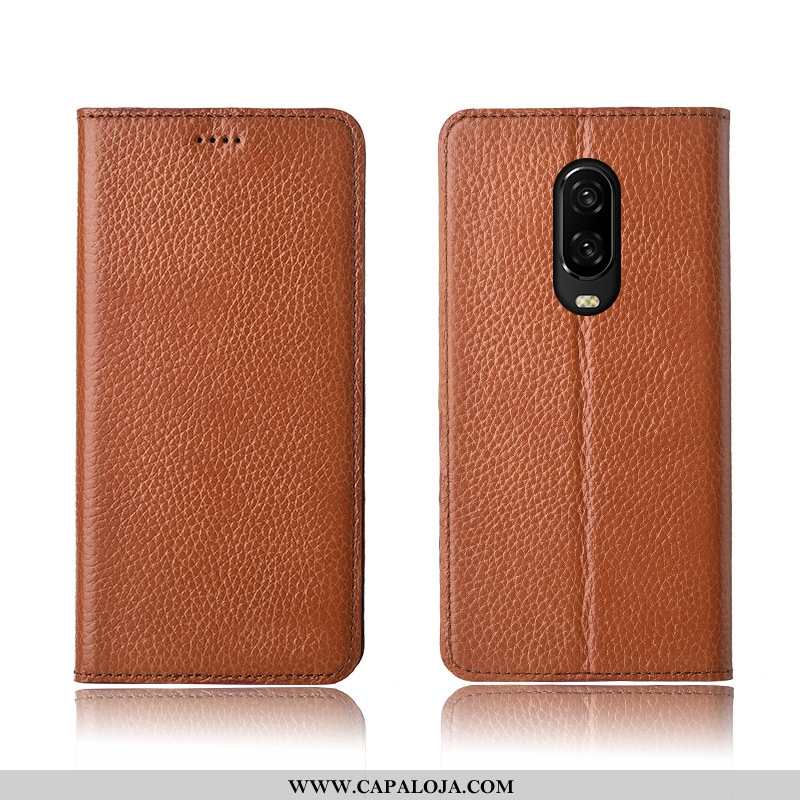 Capa Oneplus 6t Couro Legitimo Silicone Completa Cor De Vinho Bordô, Capas Oneplus 6t Couro Online