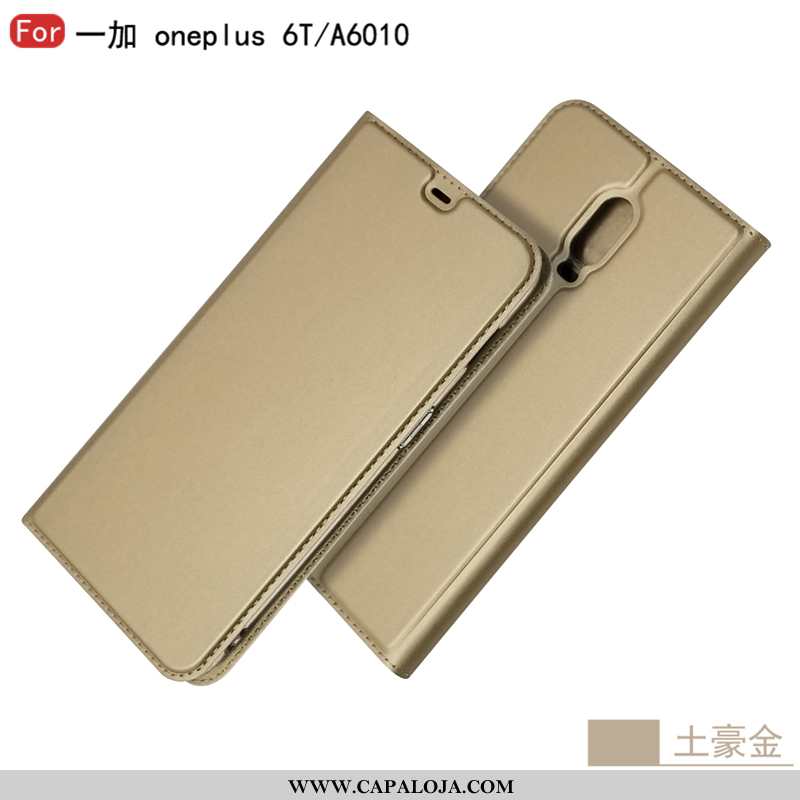 Capa Oneplus 6t Couro Preto Completa Telemóvel, Capas Oneplus 6t Protetoras Baratos