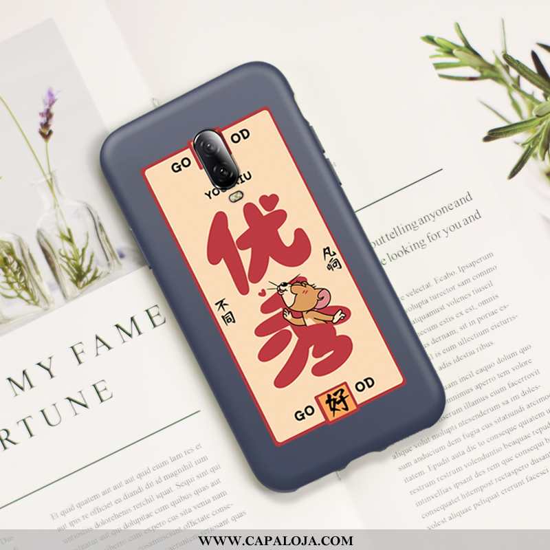 Capa Oneplus 6t Desenho Animado Masculino Feminino Antiqueda Vermelho, Capas Oneplus 6t Fofas Compra