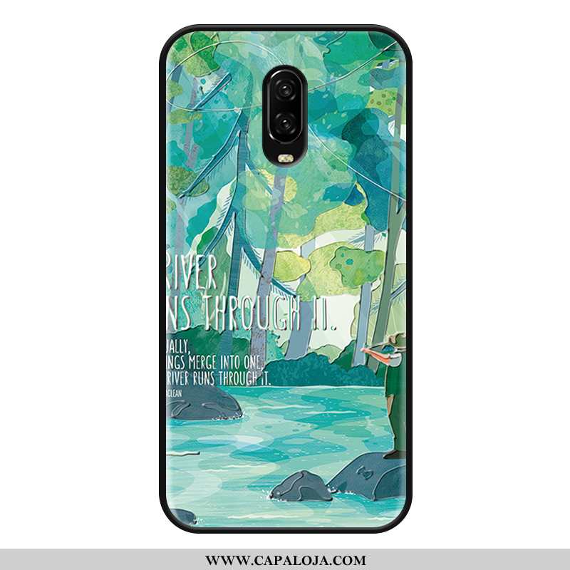 Capa Oneplus 6t Fosco Verde Minimalista Cases, Capas Oneplus 6t Protetoras Baratos