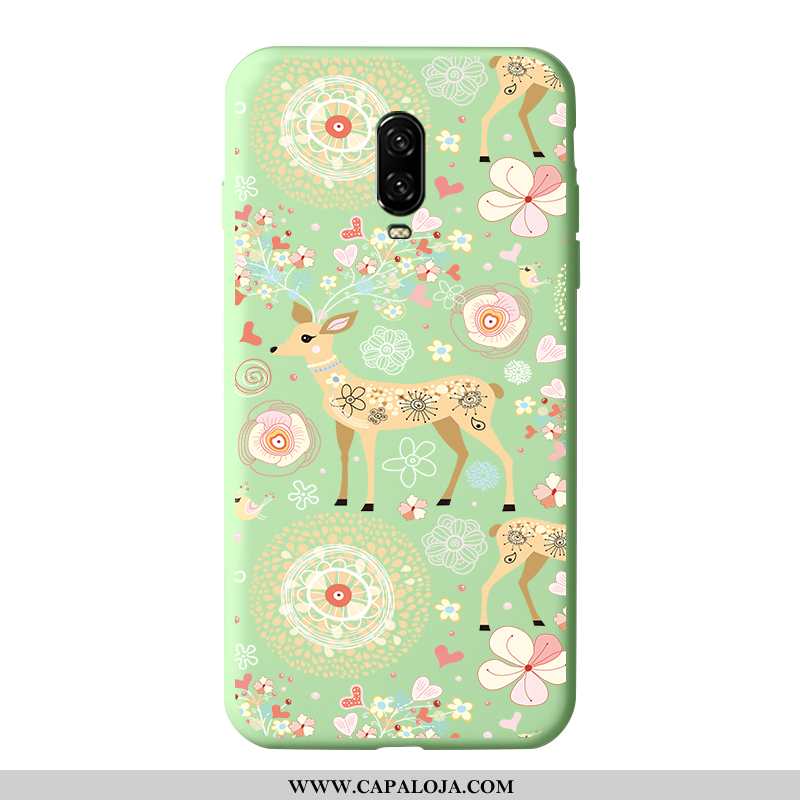 Capa Oneplus 6t Moda Capas Masculino Slim Verde, Oneplus 6t Criativas Barato