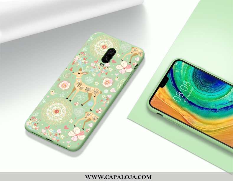 Capa Oneplus 6t Moda Capas Masculino Slim Verde, Oneplus 6t Criativas Barato