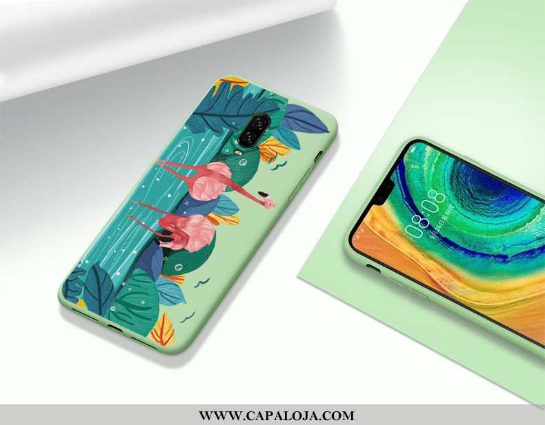 Capa Oneplus 6t Moda Capas Masculino Slim Verde, Oneplus 6t Criativas Barato