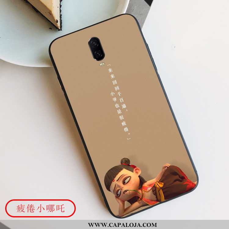 Capa Oneplus 6t Silicone Super Bonitos Malha Caqui, Capas Oneplus 6t Desenho Animado Barato