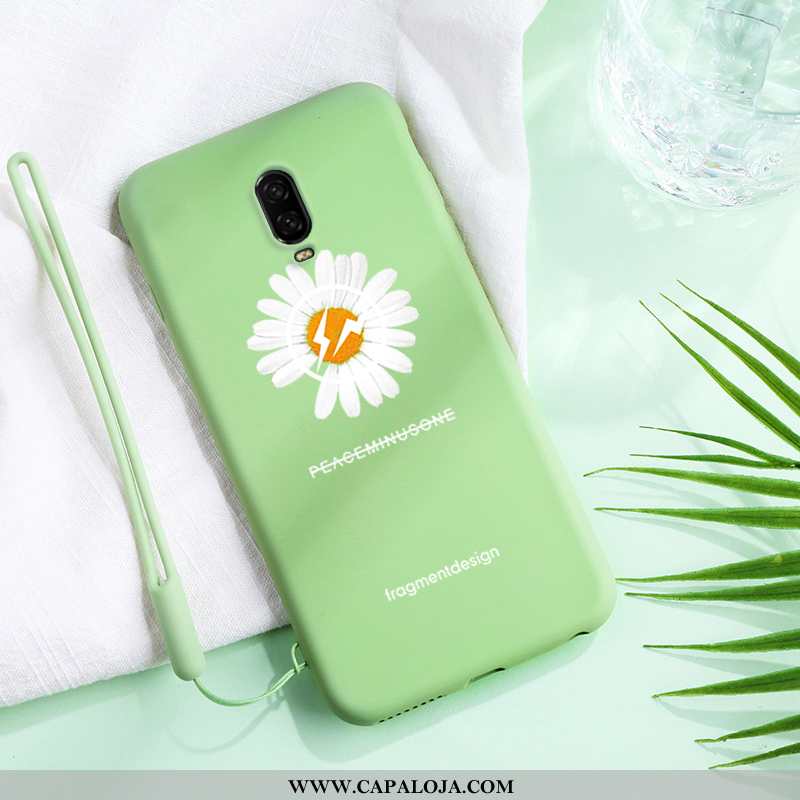 Capa Oneplus 6t Silicone Vermelha Crisântemo Slim Verde, Capas Oneplus 6t Personalizada Baratas