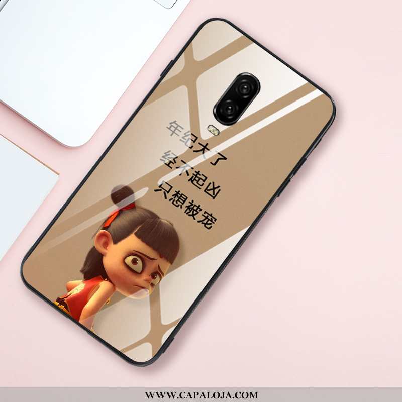 Capa Oneplus 6t Tendencia Cases Personalizado Vidro Caqui, Capas Oneplus 6t Soft Promoção