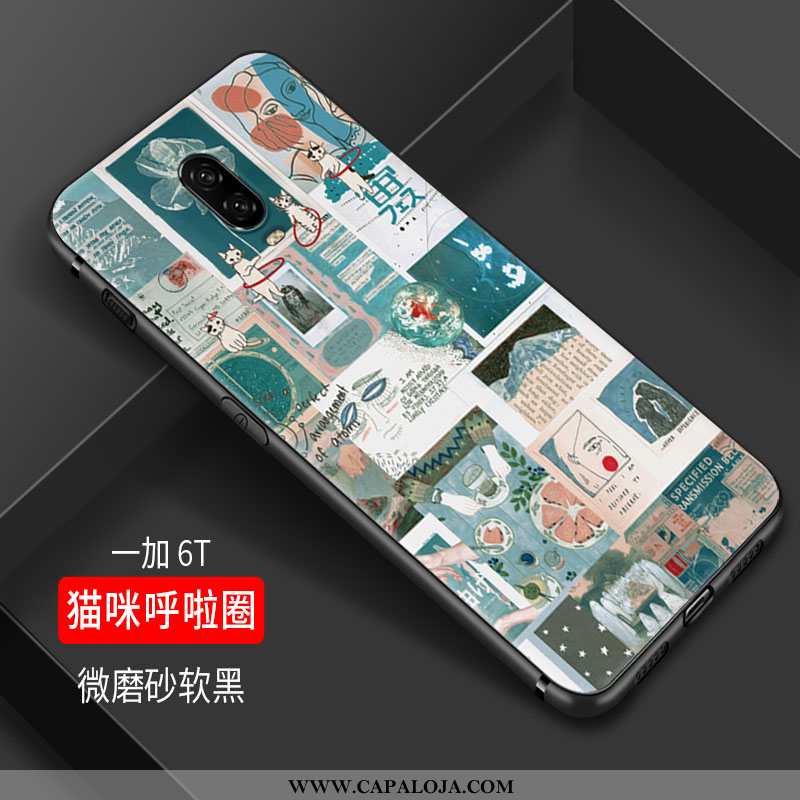 Capa Oneplus 6t Tendencia Silicone Personalizado Verde, Capas Oneplus 6t Soft Barato