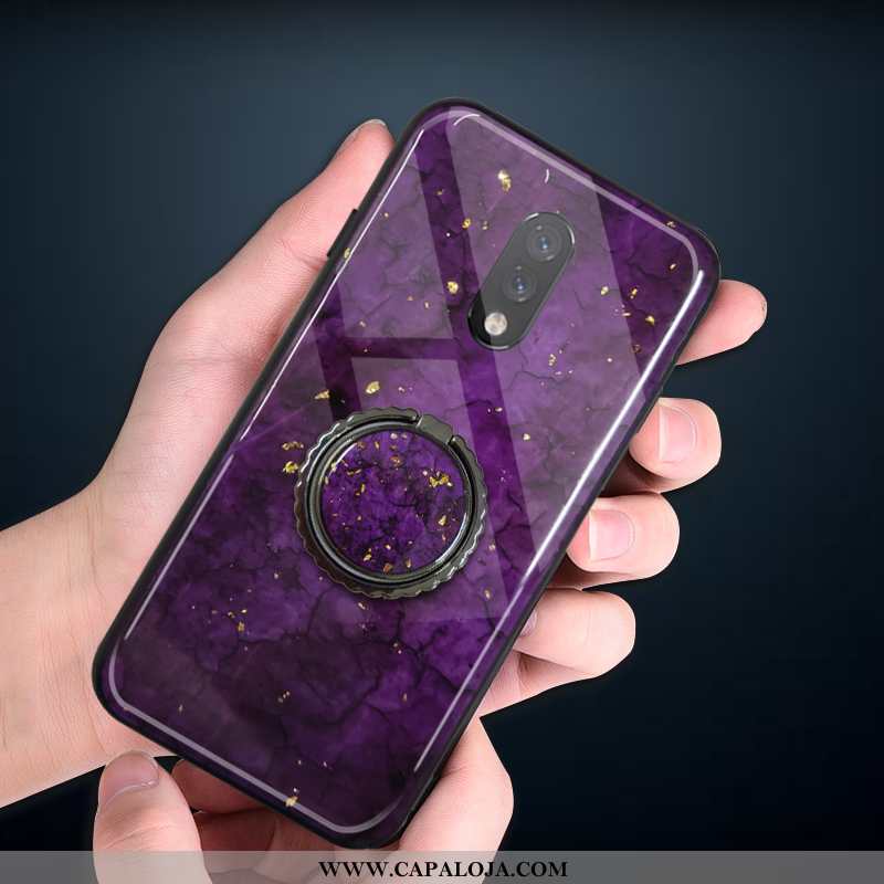 Capa Oneplus 7 Luxo Antiqueda Minimalista Vermelha Roxo, Capas Oneplus 7 Soft Promoção