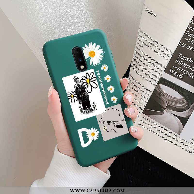 Capa Oneplus 7 Moda Grafite Vermelha Pequena Verde, Capas Oneplus 7 Fosco Barato