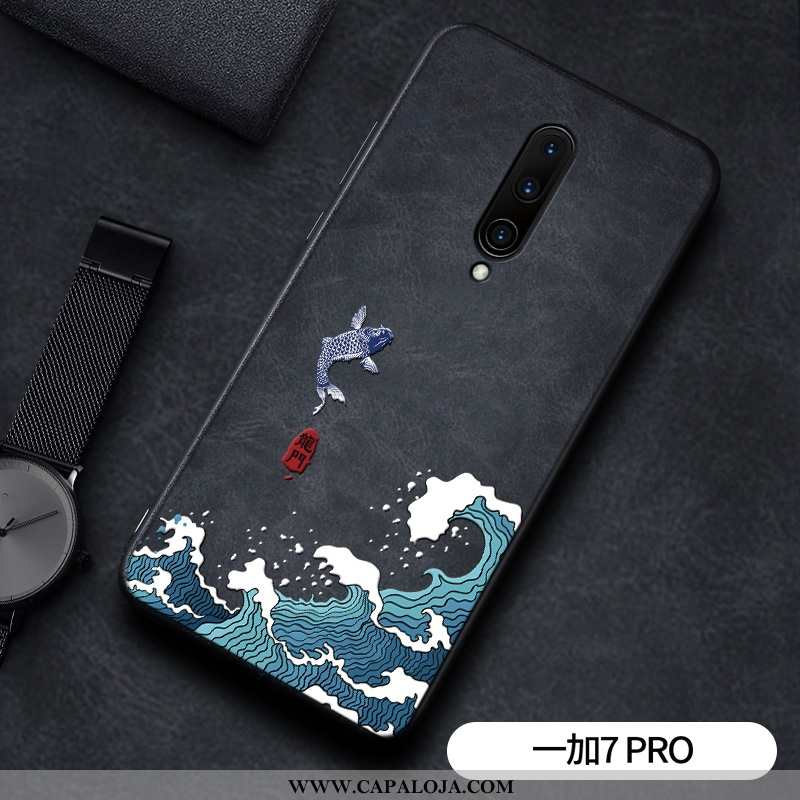 Capa Oneplus 7 Pro Criativas Tendencia Personalizada Masculino Preto, Capas Oneplus 7 Pro Retro Comp