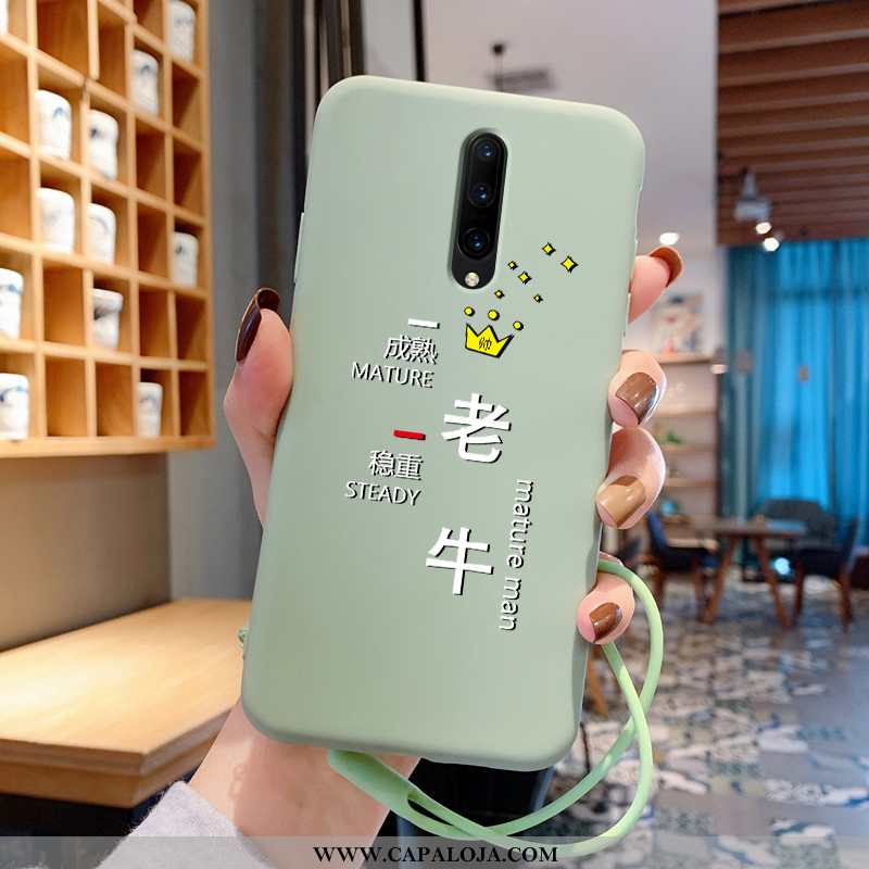 Capa Oneplus 7 Pro Desenho Animado Telemóvel Verde Antiqueda, Capas Oneplus 7 Pro Slim Promoção