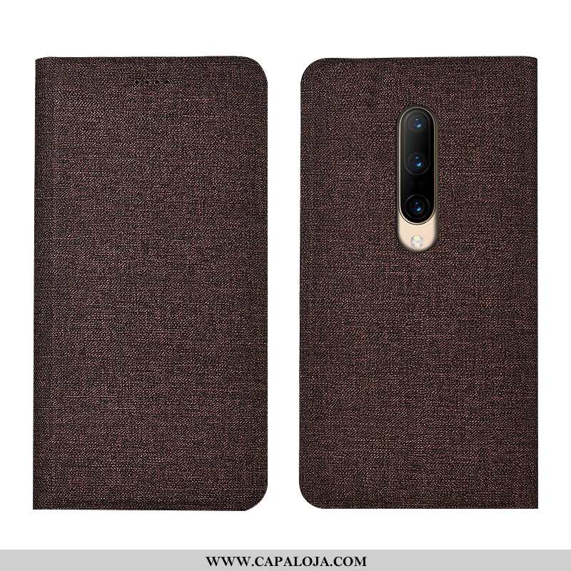 Capa Oneplus 7 Pro Linho Completa Antiqueda Cover Cinza, Capas Oneplus 7 Pro Protetoras Venda