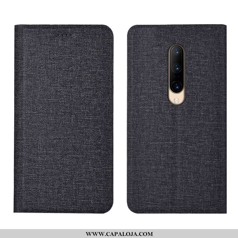 Capa Oneplus 7 Pro Linho Completa Antiqueda Cover Cinza, Capas Oneplus 7 Pro Protetoras Venda