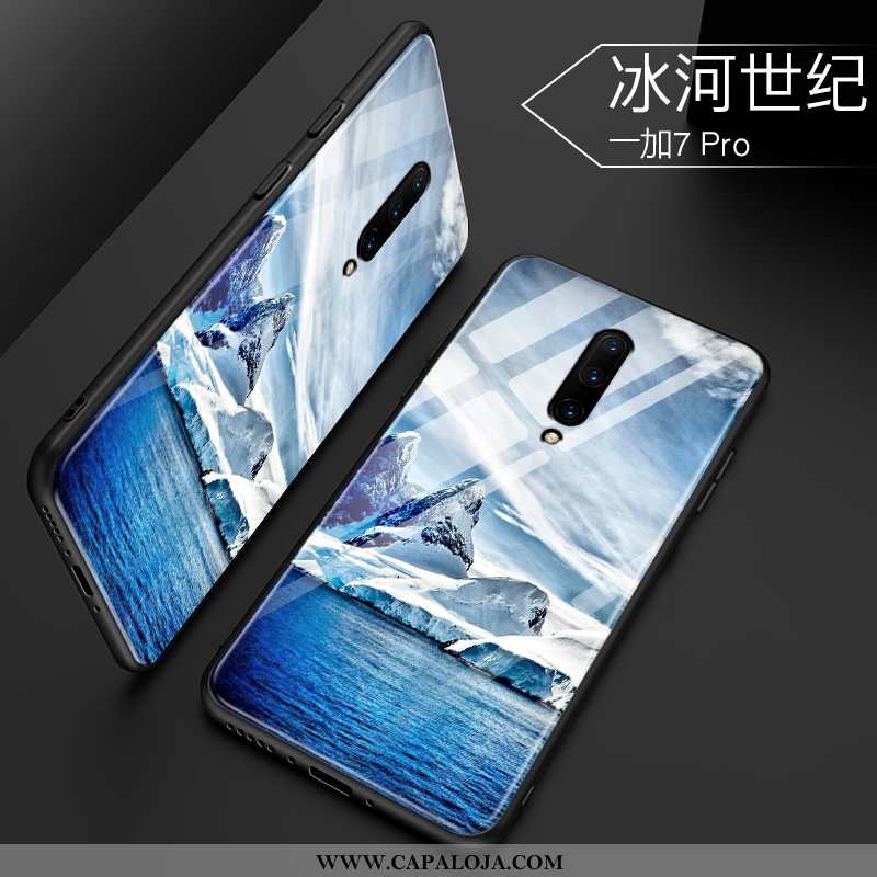 Capa Oneplus 7 Pro Personalizado Cases Tendencia Azul, Capas Oneplus 7 Pro Criativas Baratas