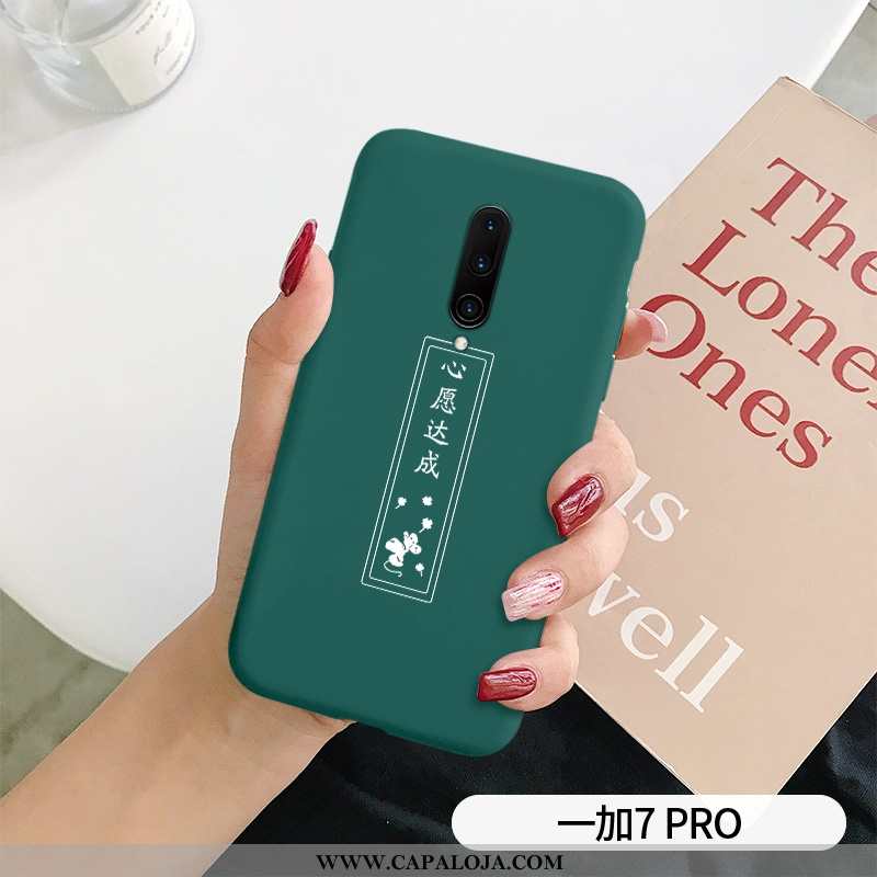 Capa Oneplus 7 Pro Protetoras Vermelha Cases Coração Verde, Capas Oneplus 7 Pro Silicone Baratas