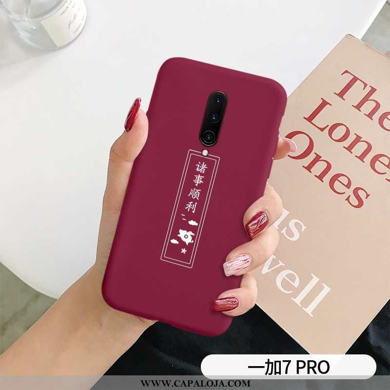 Capa Oneplus 7 Pro Protetoras Vermelha Cases Coração Verde, Capas Oneplus 7 Pro Silicone Baratas