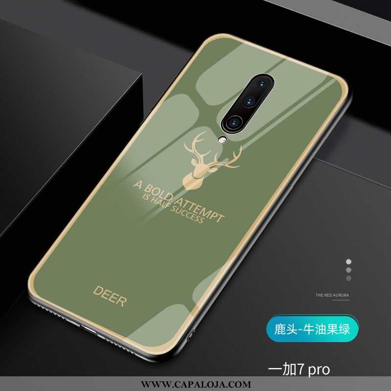 Capa Oneplus 7 Pro Slim Personalizado Moda Simples Verde, Capas Oneplus 7 Pro Super Baratos