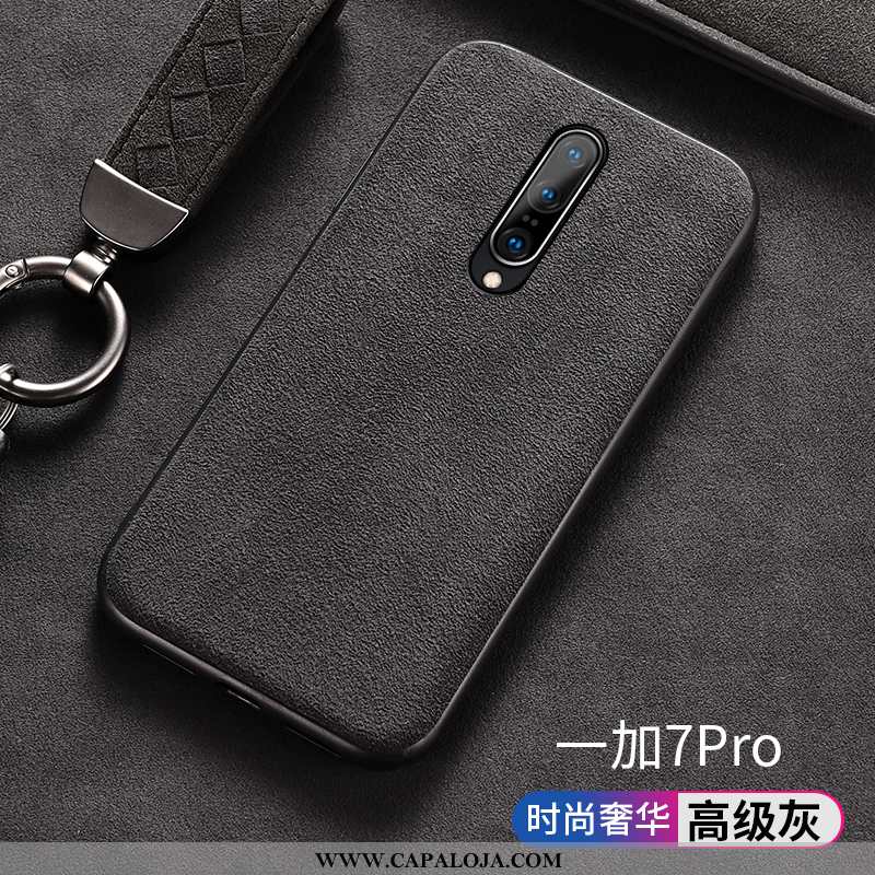 Capa Oneplus 7 Pro Soft Antiqueda Masculino Telemóvel Verde, Capas Oneplus 7 Pro Pele Promoção