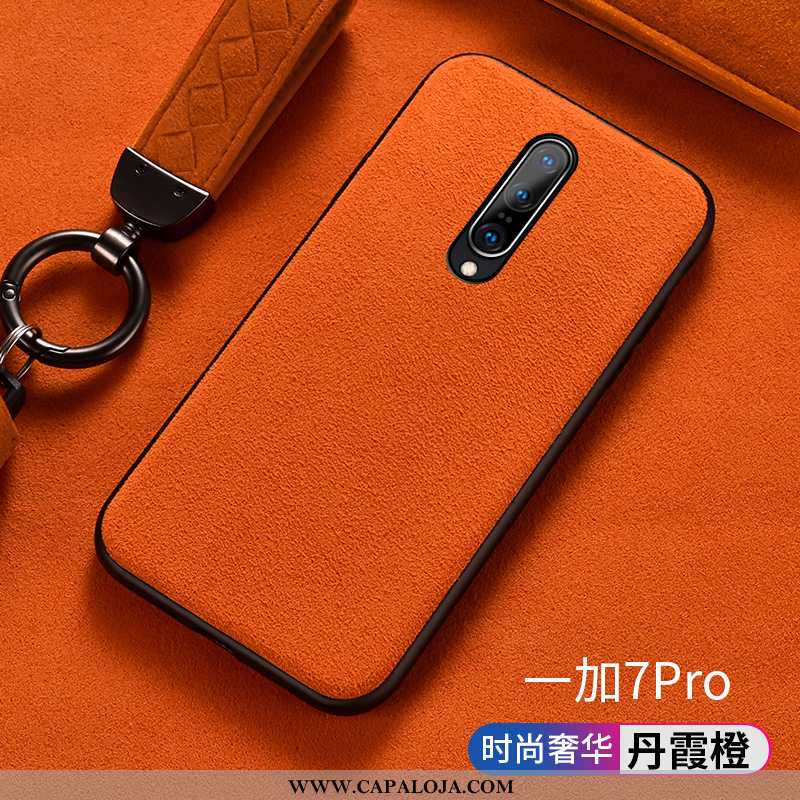 Capa Oneplus 7 Pro Soft Antiqueda Masculino Telemóvel Verde, Capas Oneplus 7 Pro Pele Promoção