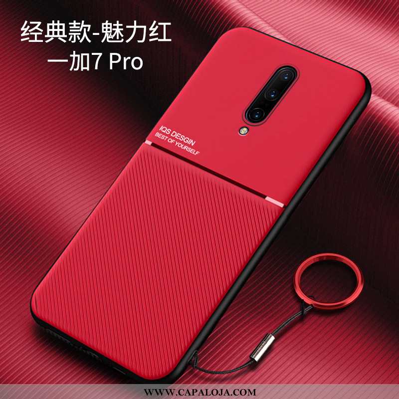 Capa Oneplus 7 Pro Super Masculino Soft Silicone Azul Escuro, Capas Oneplus 7 Pro Protetoras Baratos