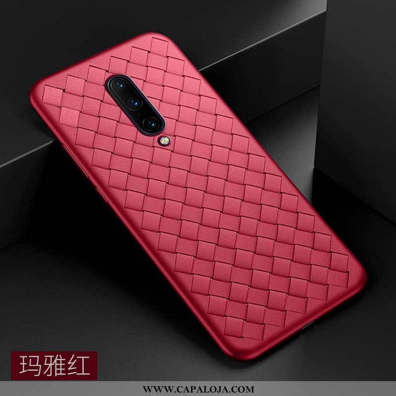 Capa Oneplus 7 Pro Super Tendencia Silicone Slim Vermelho, Capas Oneplus 7 Pro Protetoras Baratos