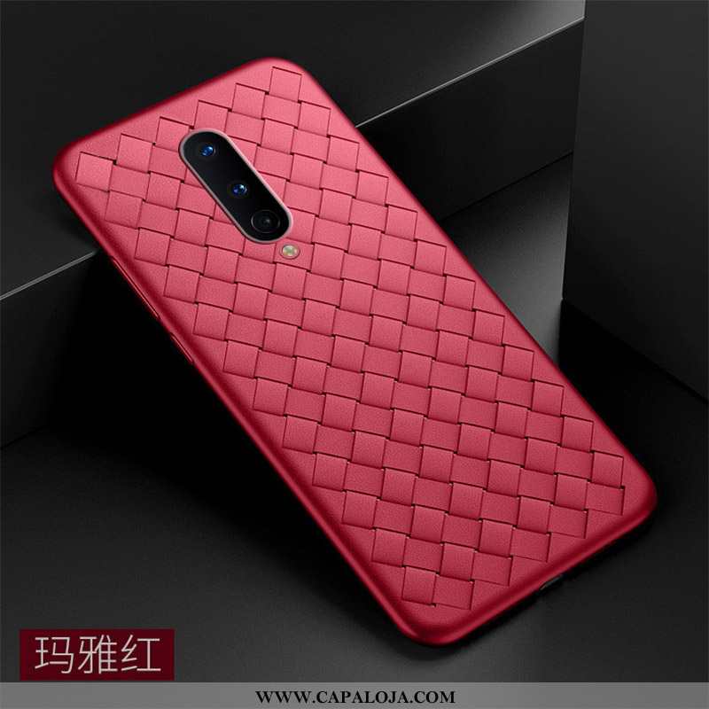 Capa Oneplus 7 Pro Super Tendencia Silicone Slim Vermelho, Capas Oneplus 7 Pro Protetoras Baratos