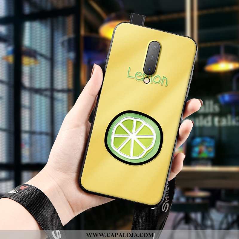 Capa Oneplus 7 Pro Tendencia Feminino Desenho Animado Dágua Amarelo, Capas Oneplus 7 Pro Super Compr