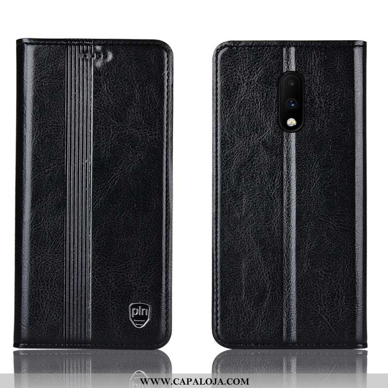 Capa Oneplus 7 Protetoras Cases Preto Antiqueda, Capas Oneplus 7 Couro Legitimo Venda