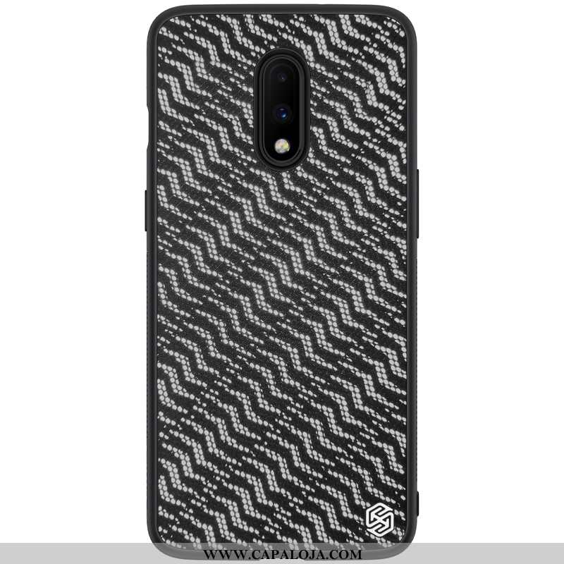 Capa Oneplus 7 Protetoras Cases Refletivo Preto, Capas Oneplus 7 Telemóvel Baratos