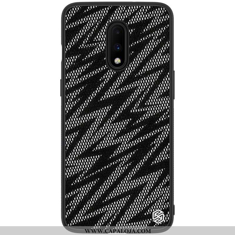 Capa Oneplus 7 Protetoras Cases Refletivo Preto, Capas Oneplus 7 Telemóvel Baratos