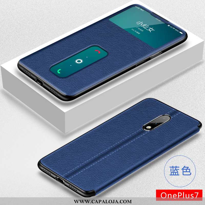 Capa Oneplus 7 Slim Super Criativas Telemóvel Castanho, Capas Oneplus 7 Couro Comprar