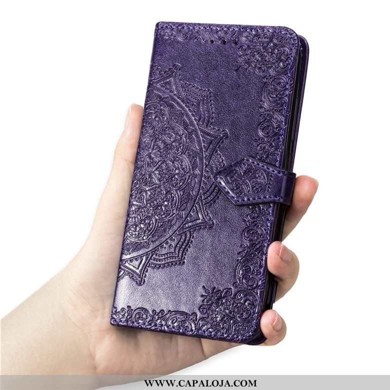 Capa Oneplus 7 Soft Couro Telemóvel Cover Roxo, Capas Oneplus 7 Protetoras Baratos