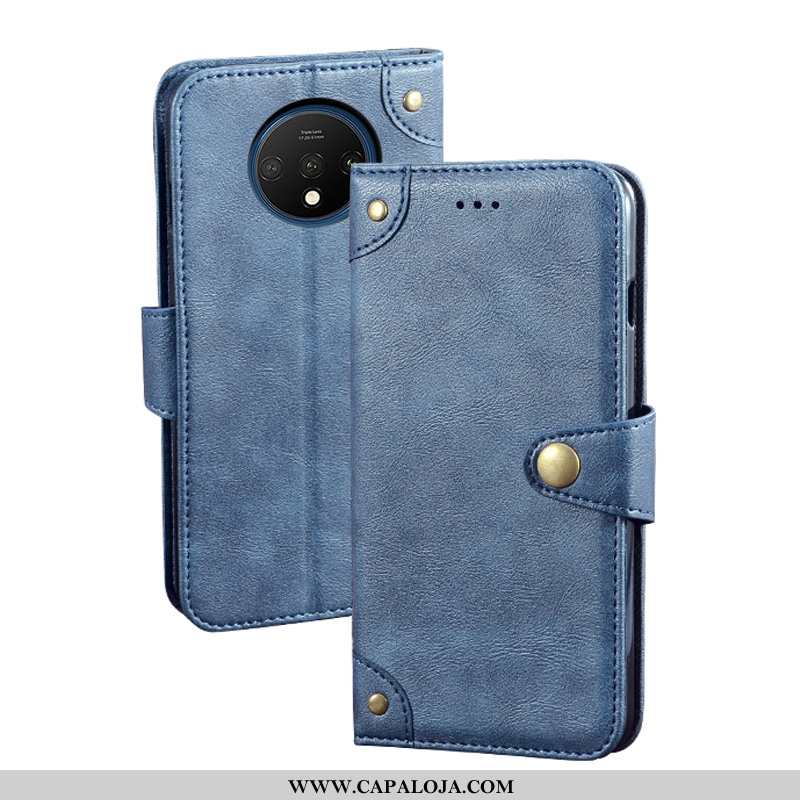 Capa Oneplus 7t Couro Completa Telemóvel Cases Preto, Capas Oneplus 7t Protetoras Baratas