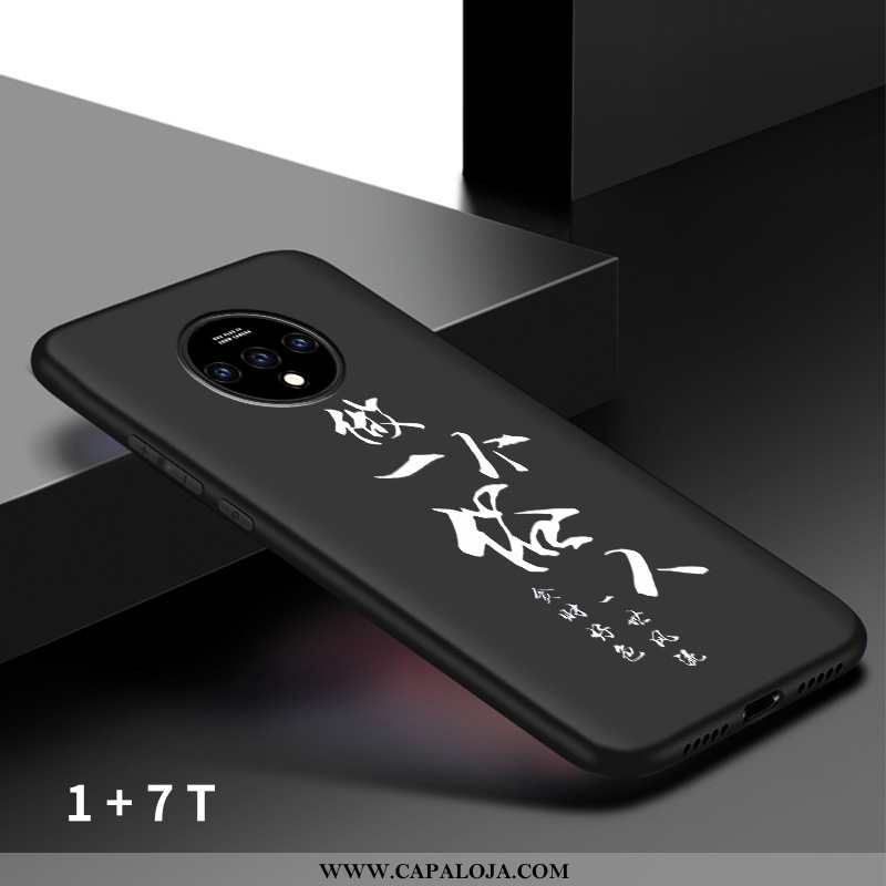 Capa Oneplus 7t Criativas Malha Telemóvel Tendencia Preto, Capas Oneplus 7t Slim Baratas