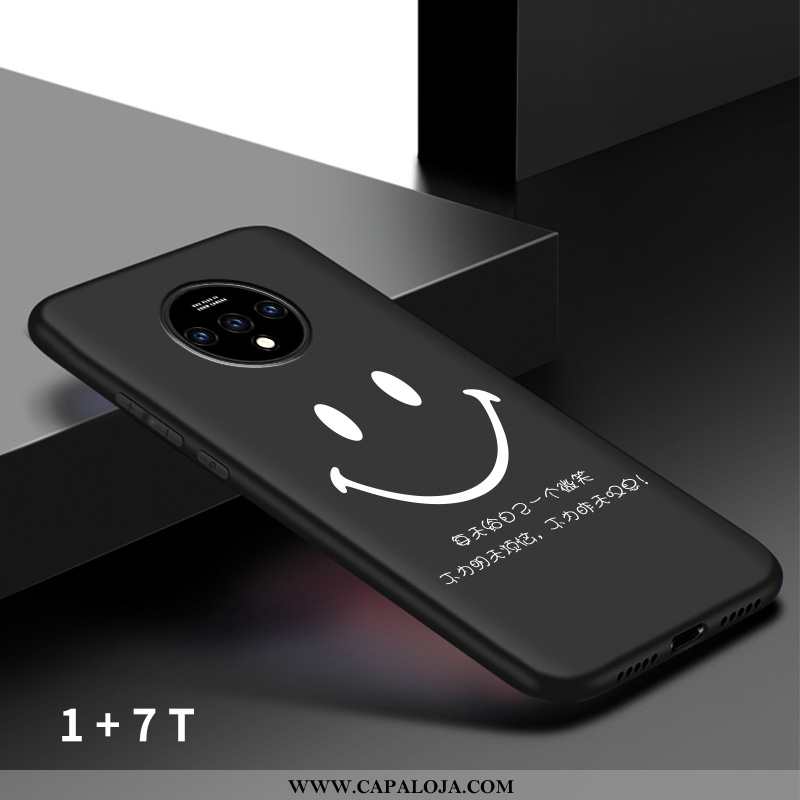 Capa Oneplus 7t Criativas Malha Telemóvel Tendencia Preto, Capas Oneplus 7t Slim Baratas