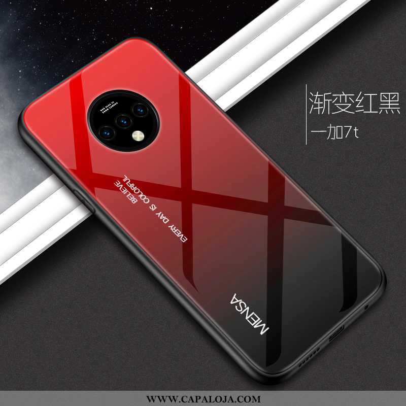 Capa Oneplus 7t Criativas Masculino Capas Malha Vermelho, Oneplus 7t Protetoras Baratas