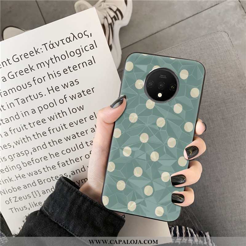 Capa Oneplus 7t Personalizada Diamante Malha Quadriculada Vermelho, Capas Oneplus 7t Feminino Online