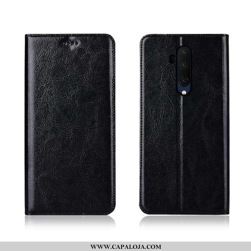 Capa Oneplus 7t Pro Couro Genuíno Soft Antiqueda Protetoras Castanho, Capas Oneplus 7t Pro Couro Bar