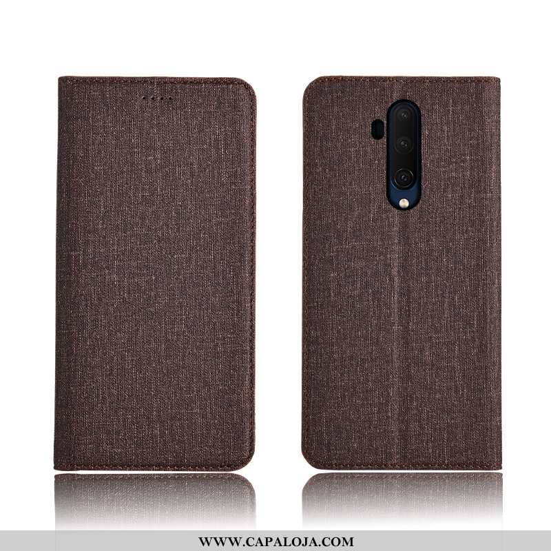 Capa Oneplus 7t Pro Soft Completa Antiqueda Linho Azul Escuro, Capas Oneplus 7t Pro Protetoras Barat