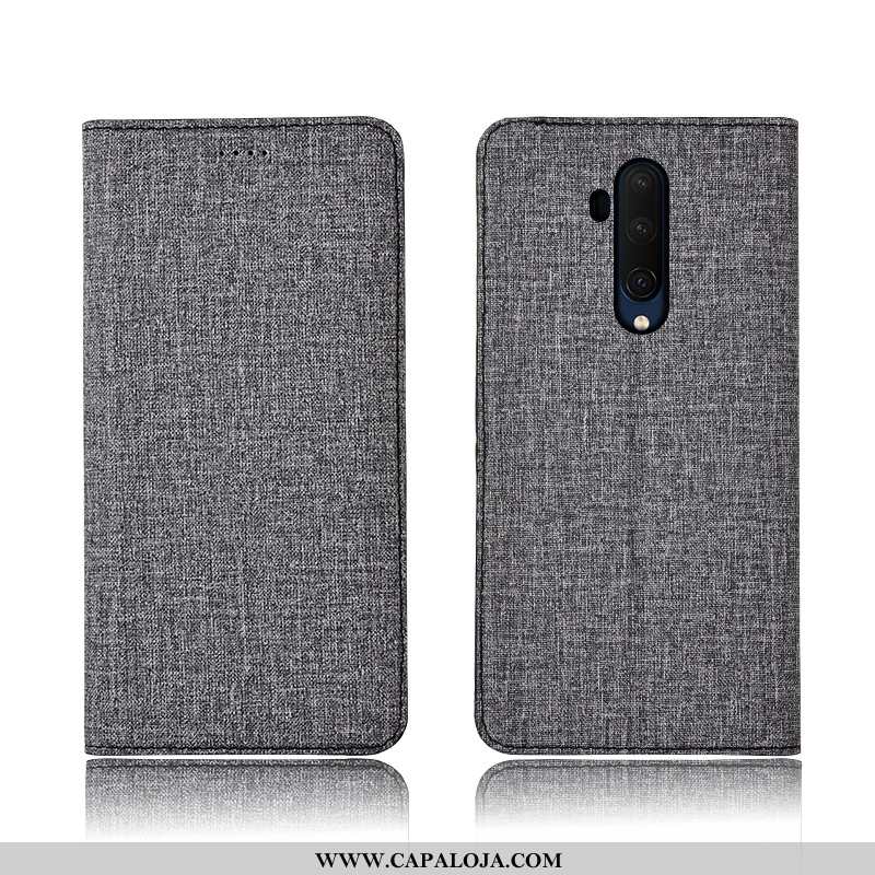 Capa Oneplus 7t Pro Soft Completa Antiqueda Linho Azul Escuro, Capas Oneplus 7t Pro Protetoras Barat