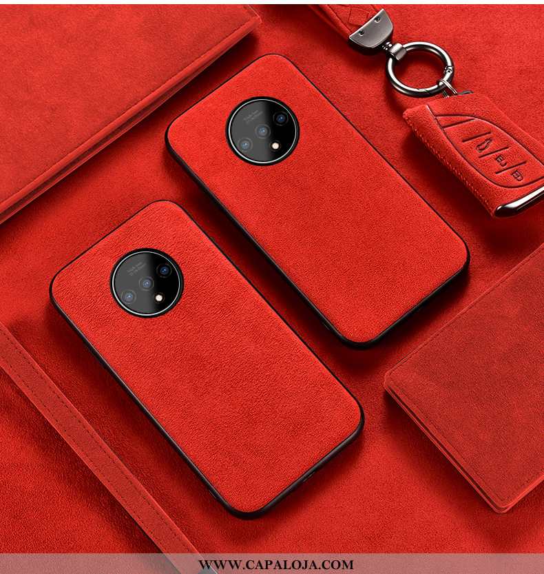 Capa Oneplus 7t Silicone Masculino Feminino Telemóvel Vermelho, Capas Oneplus 7t Luxo Comprar